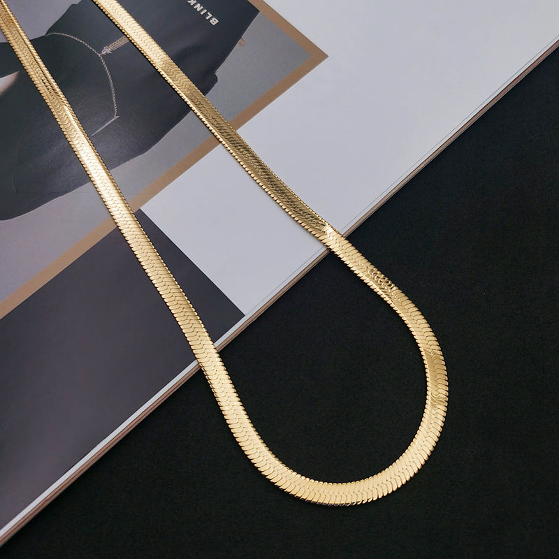 Collana Minimalista Uomo/Donna In Acciaio Inossidabile - Sottile 45/50 Cm - Oro O Argento - 3