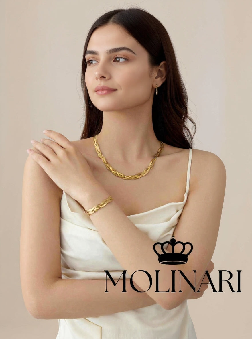 Collana Tripla Elegance con Bracciale