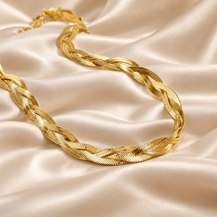 Collana Tripla Elegance con Bracciale